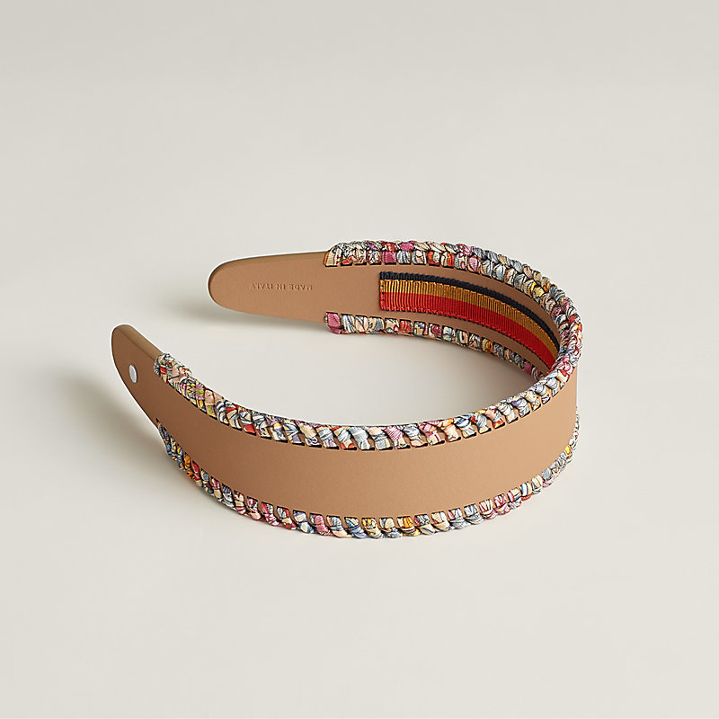 HERMESカチューシャ　グレースシルク新品未使用 カチューシャ-《グレース・